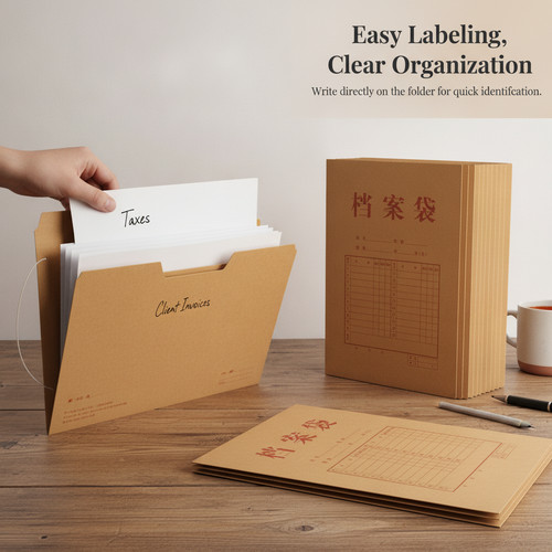 Kraft paper folder - folder, collection